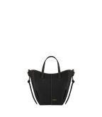 Aveline Tote Nano - Black Grain Écru Stitch